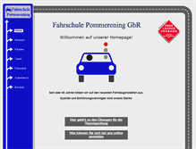 Tablet Screenshot of pommi-fahrschule.de